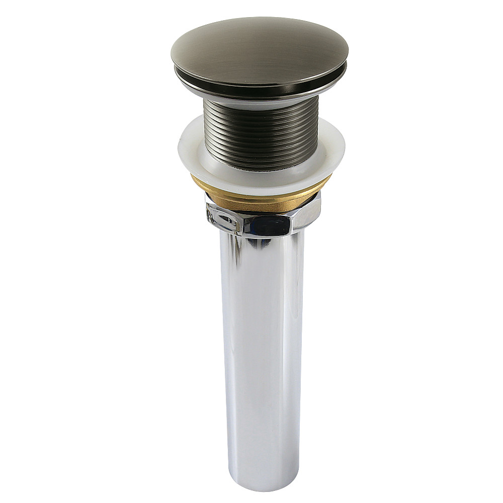 GCL112VN Trimscape Brass Pop Up Drain for Cast Iron Utility Sink, Black Stainless