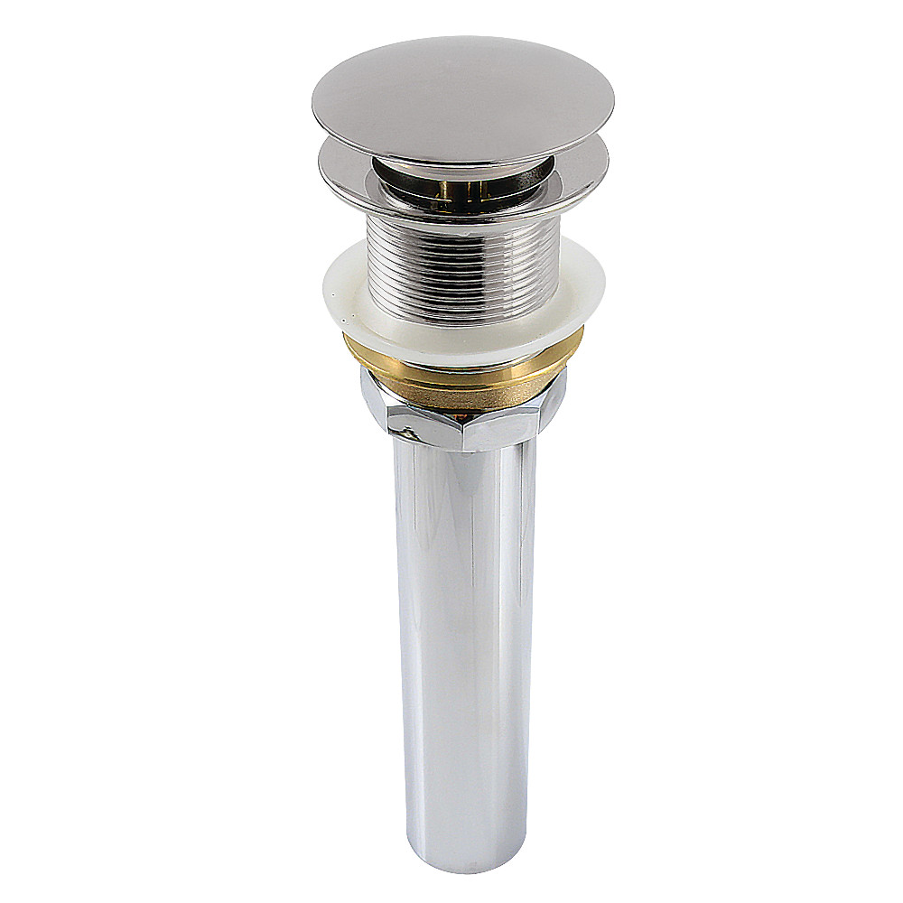 Trimscape Brass Pop Up Drain for Cast Iron Utility Sink, Polished Nickel