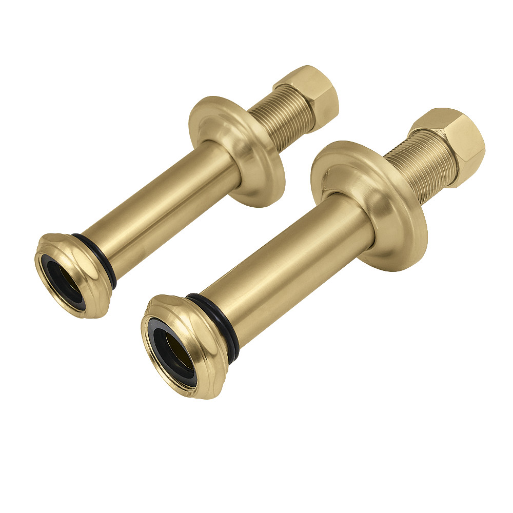 6 in. Wall Union Extension Adapter, Brushed Brass