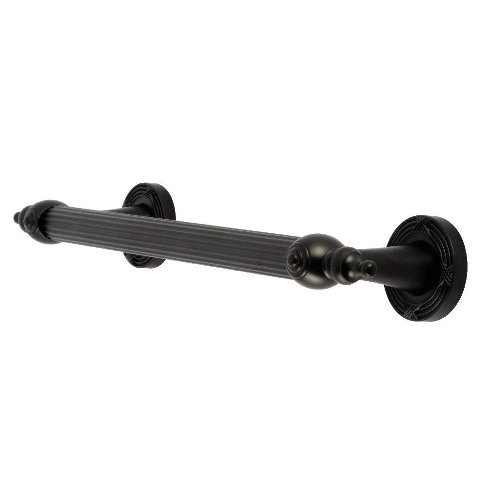 DR710120 12 in. Templeton Decorative Grab Bar, Matte Black