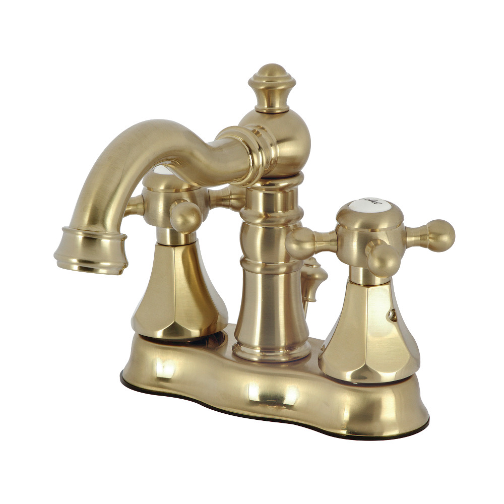 4 in. Metropolitan Centerset Bathroom Faucet with Brass Pop-Up, Brushed Brass