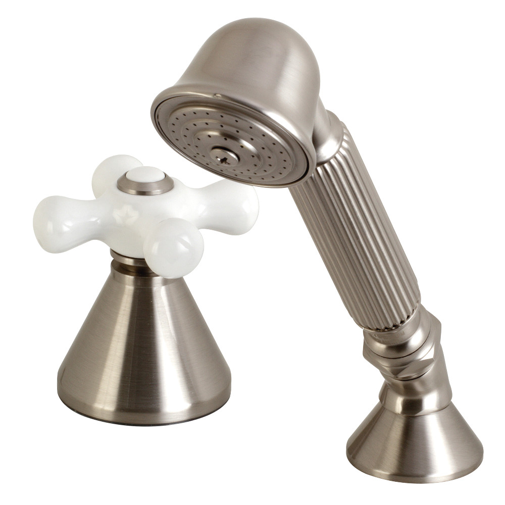 Deck Mount Hand Shower with Diverter for Roman Tub Faucet, Brushed Nickel -  FurnOrama, FU3549715