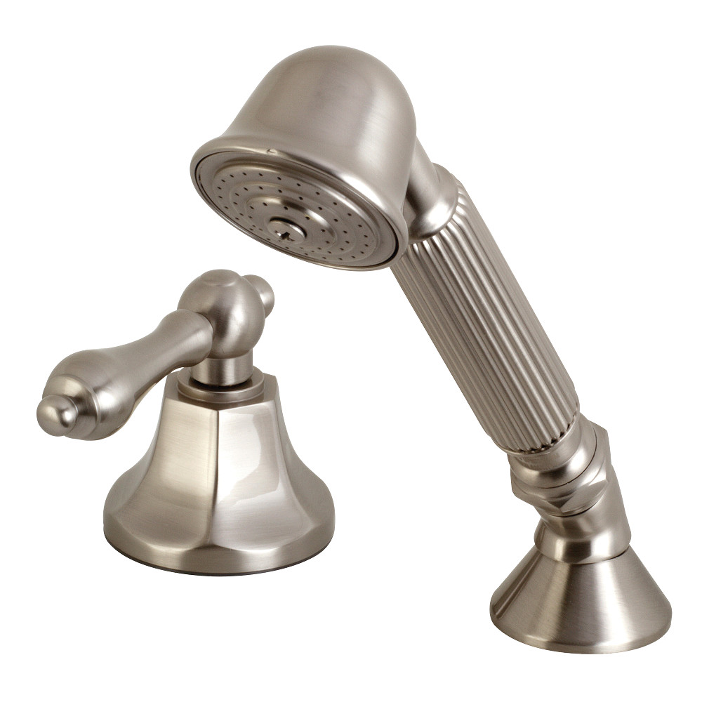 Deck Mount Hand Shower with Diverter for Roman Tub Faucet, Brushed Nickel -  FurnOrama, FU3560087