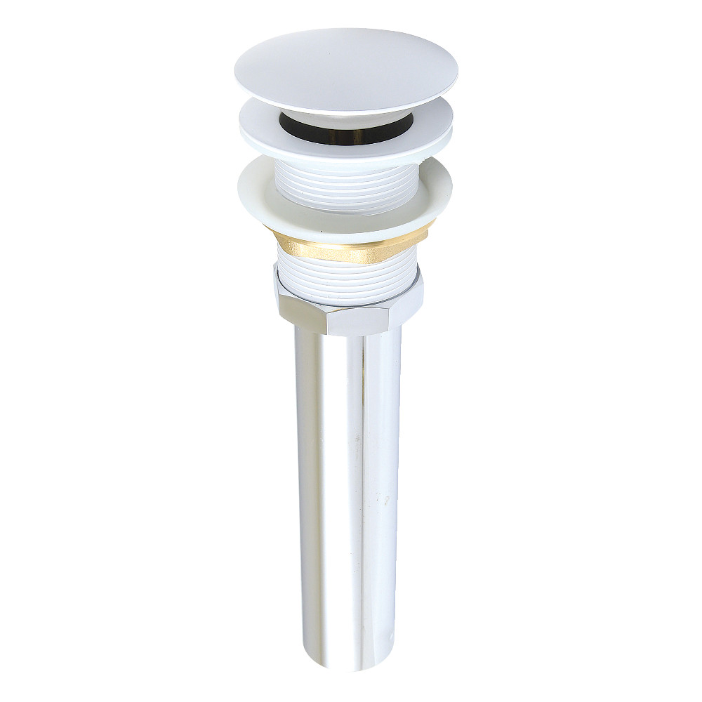 GCL112WH Trimscape Brass Pop Up Drain for Cast Iron Utility Sink, White