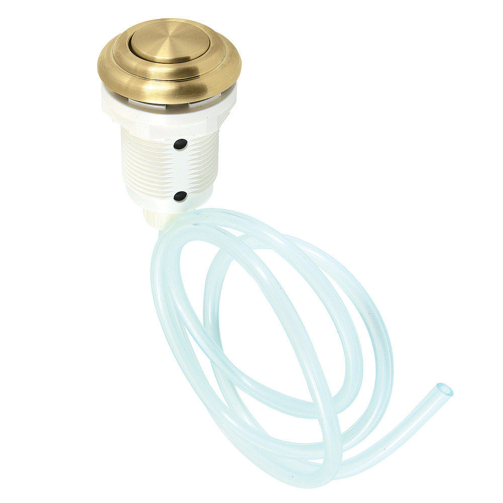 Picture of Kingston Brass KAT317 Gourmetier Garbage Disposal Air Switch Button, Brushed Brass
