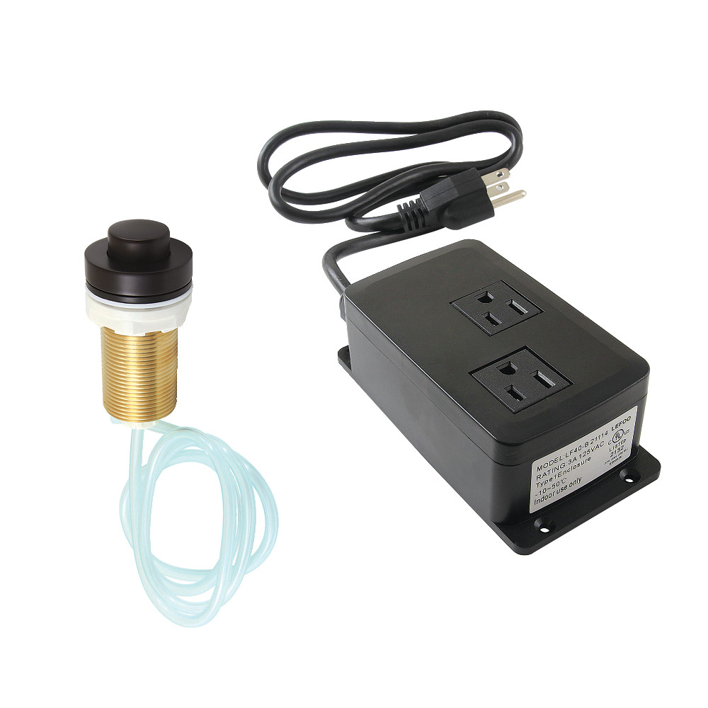 Picture of Kingston Brass KAMDK215 Gourmetier Dual Outlet Garbage Disposal Air Switch Kit, Oil Rubbed Bronze