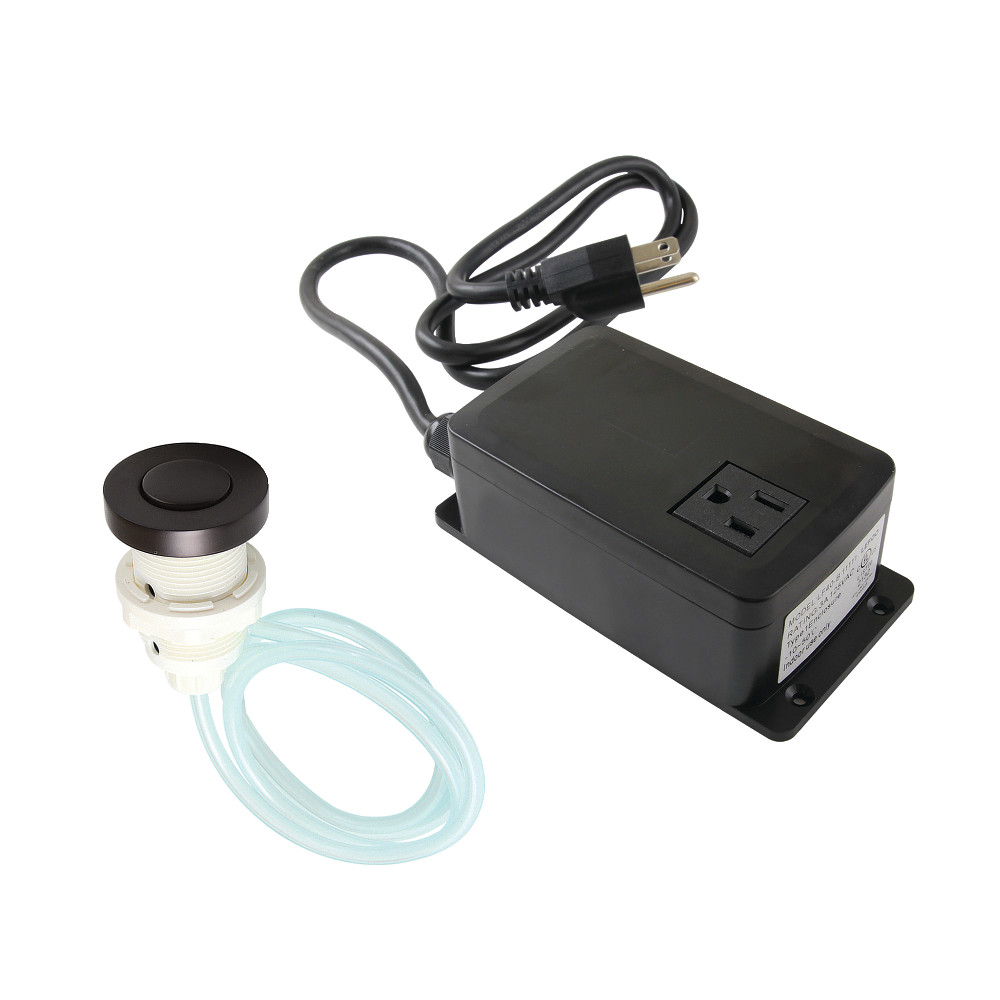 Gourmetier Single Outlet Garbage Disposal Air Switch Kit, Oil Rubbed Bronze