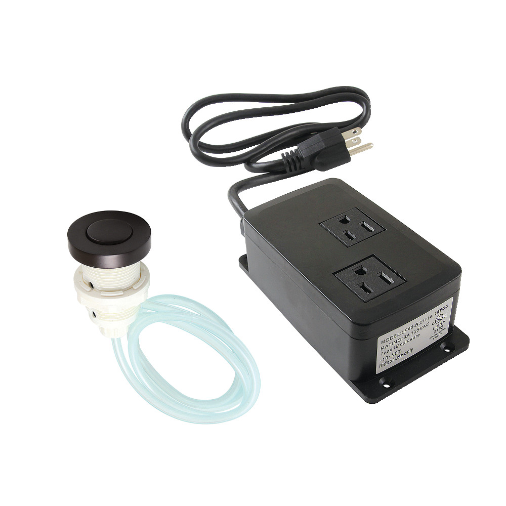Picture of Kingston Brass KAMDK315 Gourmetier Dual Outlet Garbage Disposal Air Switch Kit, Oil Rubbed Bronze