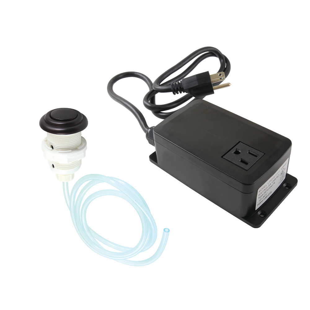 Gourmetier Single Outlet Garbage Disposal Air Switch Kit, Oil Rubbed Bronze