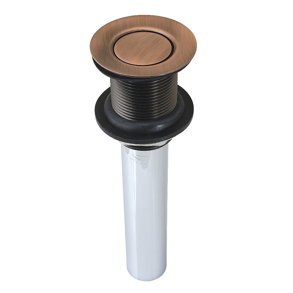 Picture of Kingston Brass EV800AC Push Pop-Up Drain without Overflow&#44; Antique Copper