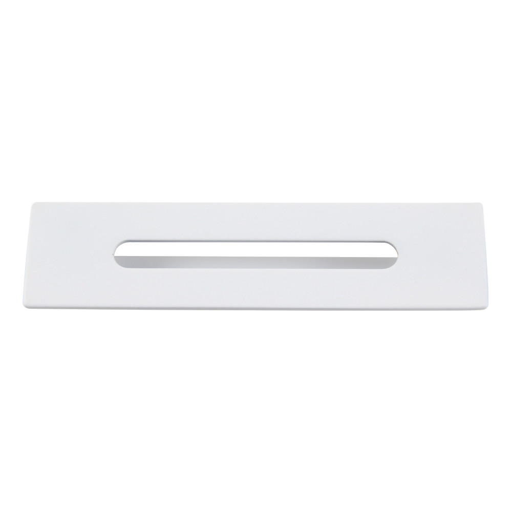 Made To Match Bathtub Overflow Hole Cover, Matte White