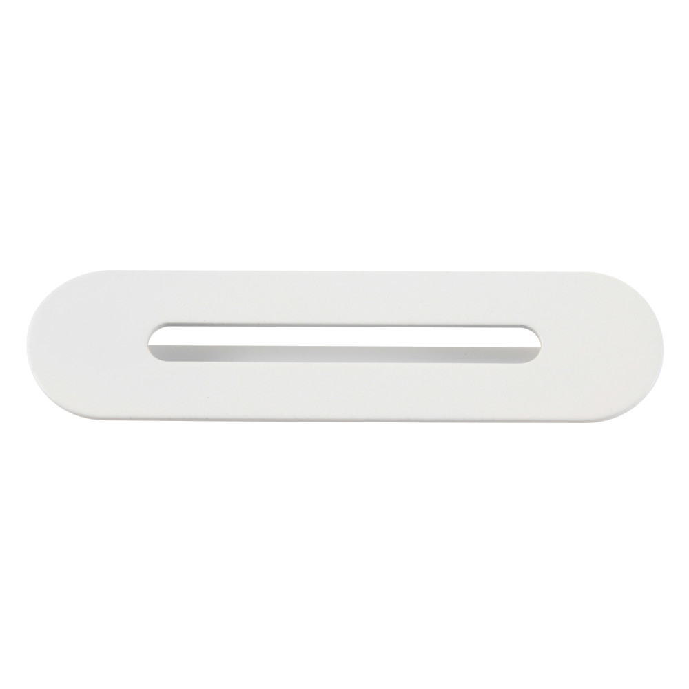 Made To Match Bathtub Overflow Hole Cover, Matte White