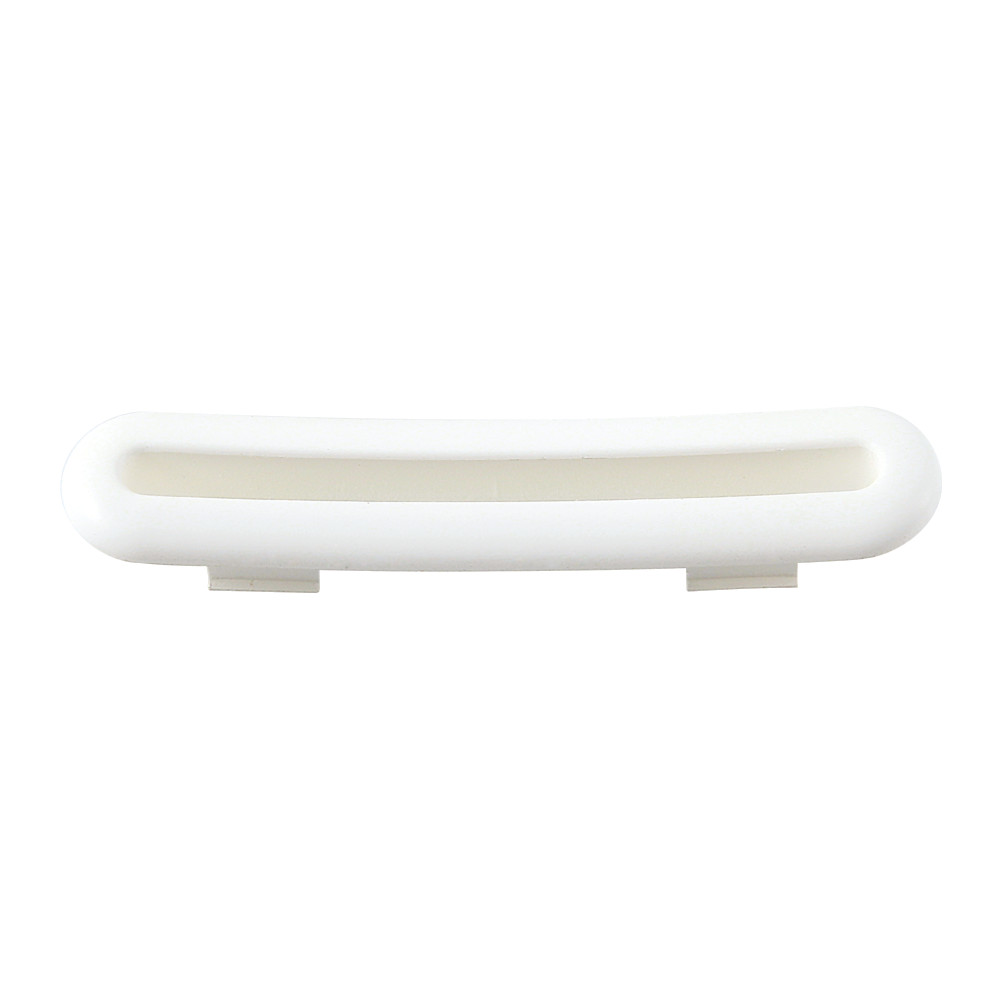 Made To Match Bathtub Overflow Hole Cover, Matte White