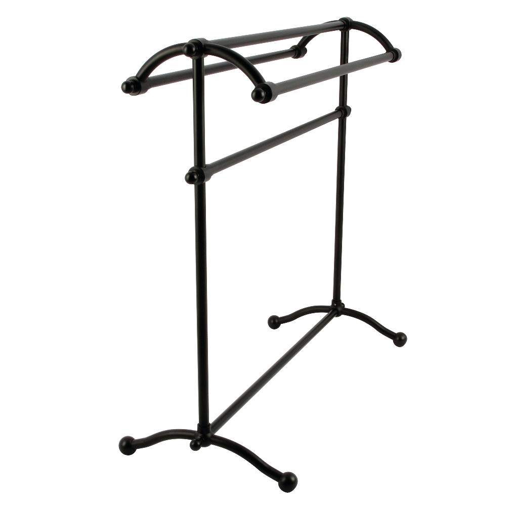 30 in. Vintage Freestanding Towel Rack, Matte Black