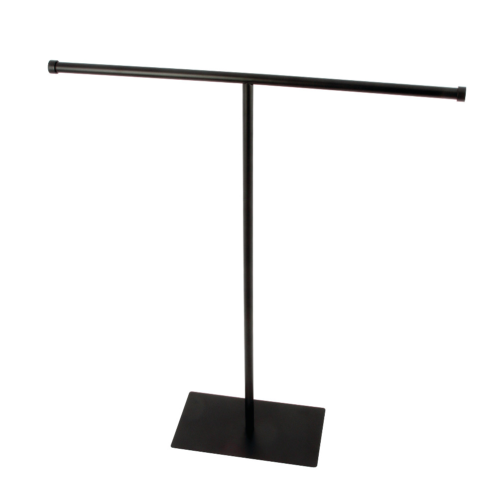 Claremont Freestanding T-Shape Towel Rack, Matte Black