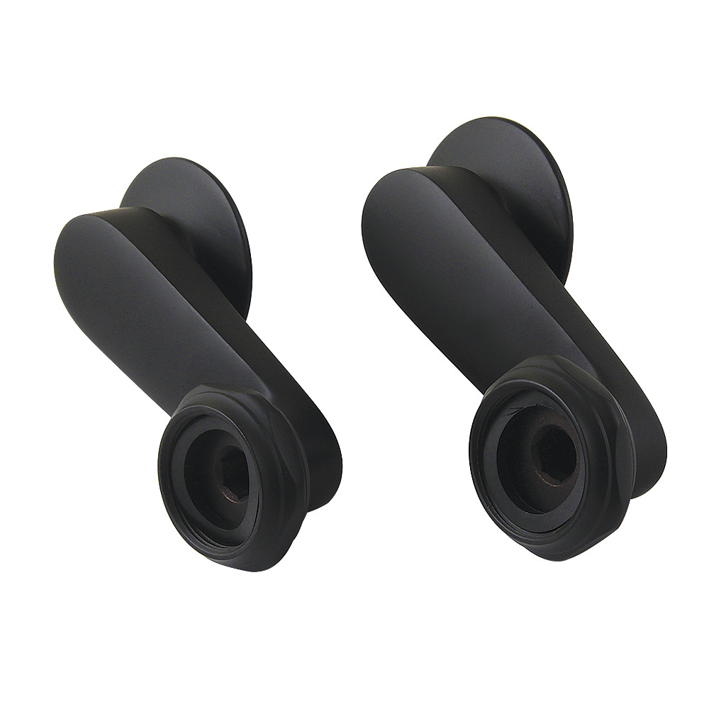 Vintage Wall Mount Tub Faucet Swivel Riser Elbow Coupler, Matte Black