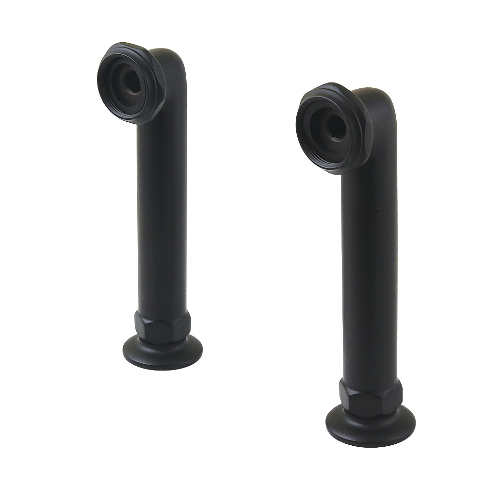 6 in. Vintage Deck Mount Tub Faucet Riser, Matte Black