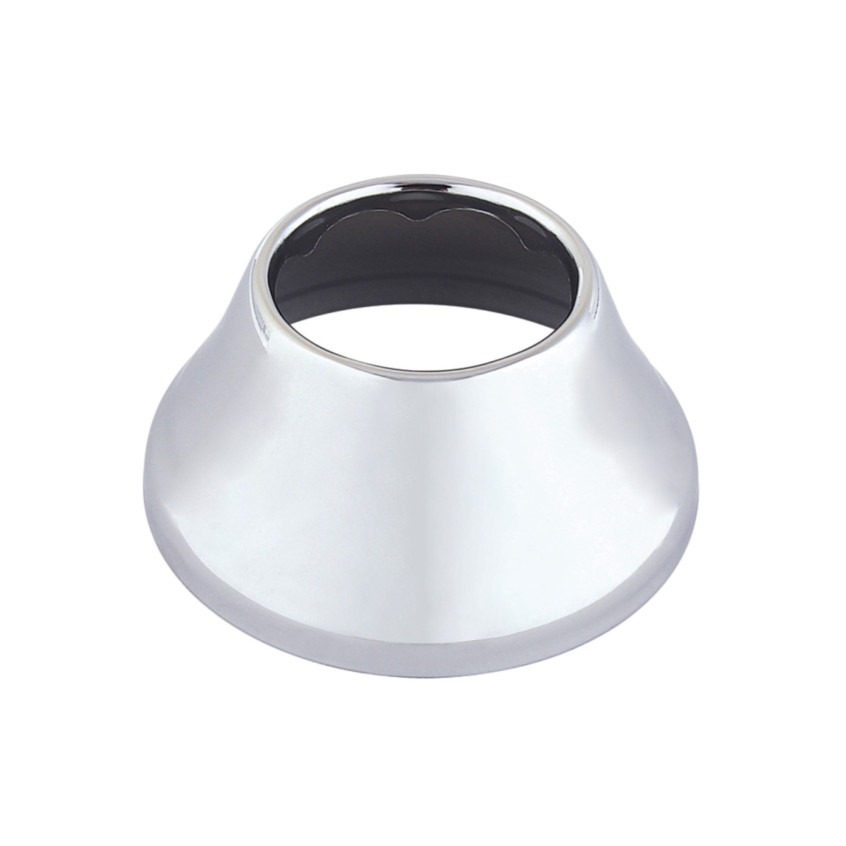 1.25 ID x 3 OD in. Bell Flange, Polished Chrome