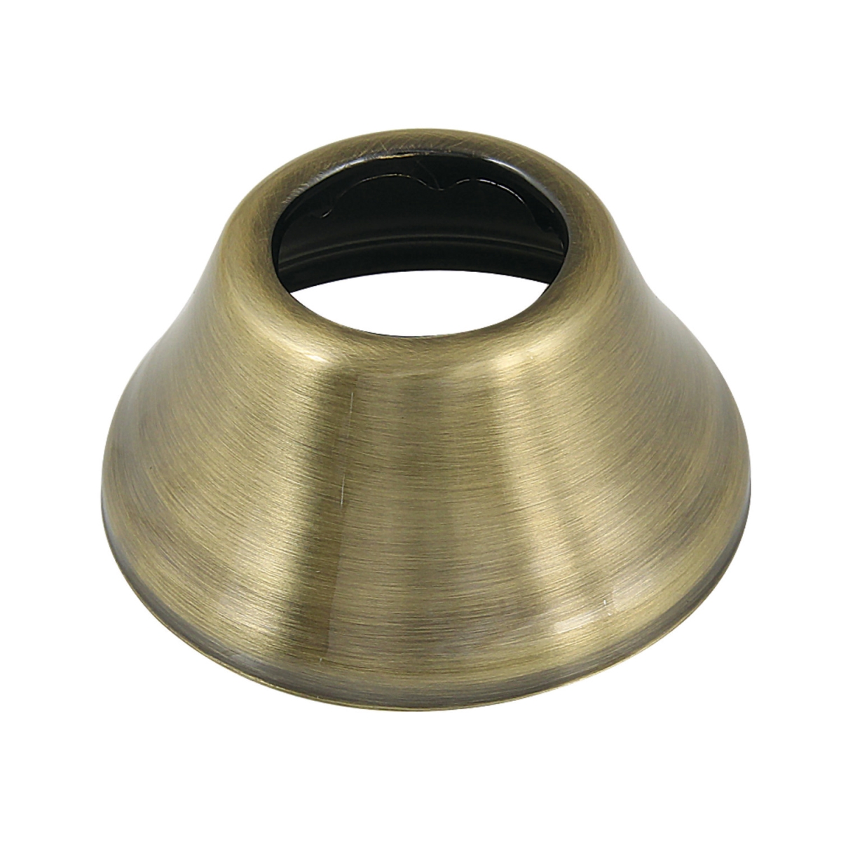 1.25 ID x 3 OD in. Bell Flange, Antique Brass