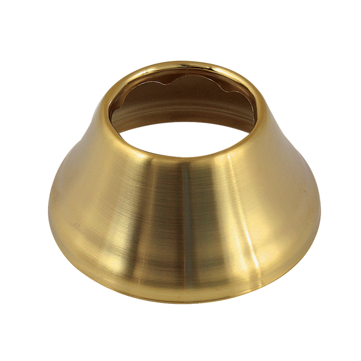 1.5 ID x 3 OD in. Bell Flange, Brushed Brass