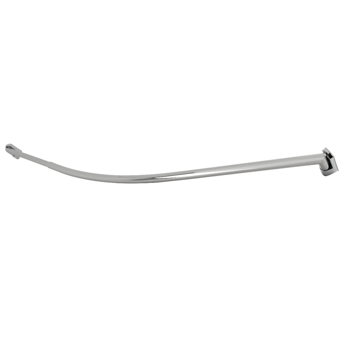 CC6721 60 - 72 in. Edenscape Stainless Steel Adjustable Single Curved Shower Curtain Rod, Polished Chrome