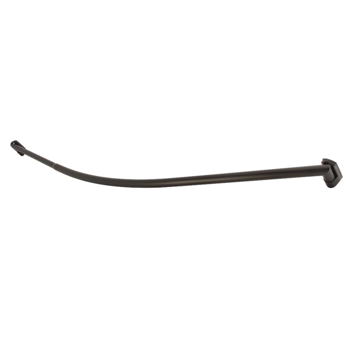 CC6725 60 - 72 in. Edenscape Stainless Steel Adjustable Single Curved Shower Curtain Rod, Oil Rubbed Bronze