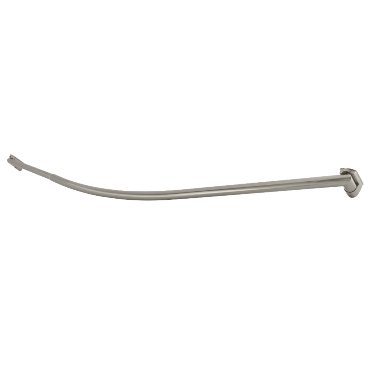 CC6728 60 - 72 in. Edenscape Stainless Steel Adjustable Single Curved Shower Curtain Rod, Brushed Nickel