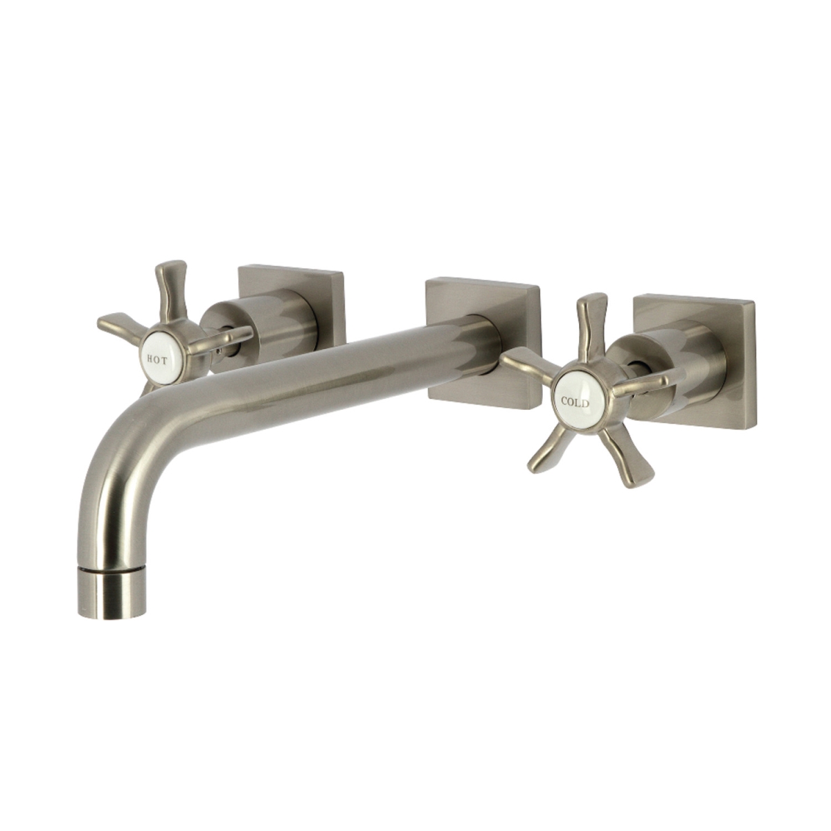 KS6028NX Hamilton Two-Handle Wall Mount Roman Tub Faucet, Brushed Nickel -  Kingston Brass