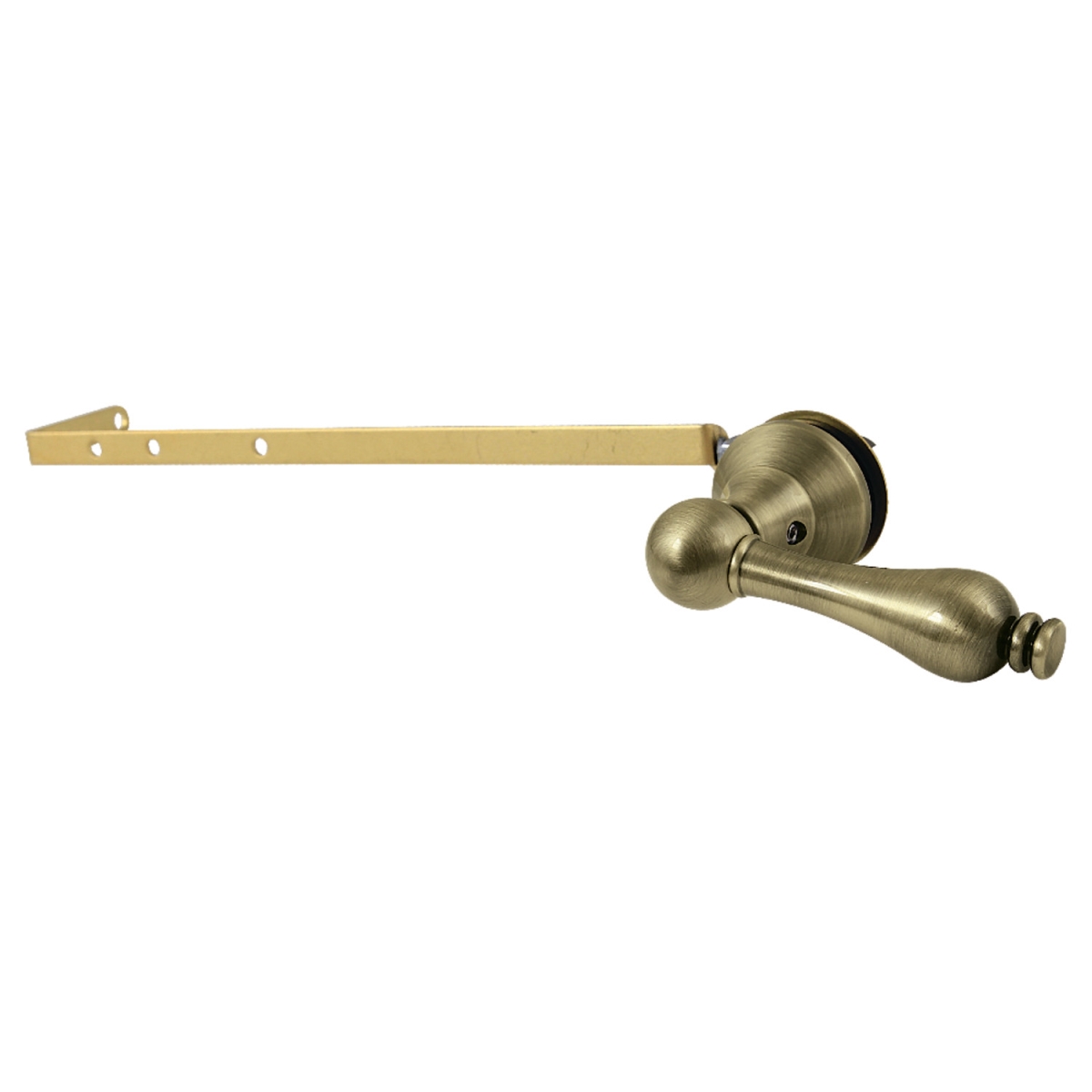 Victorian Universal Front or Side Mount Toilet Tank Lever, Antique Brass
