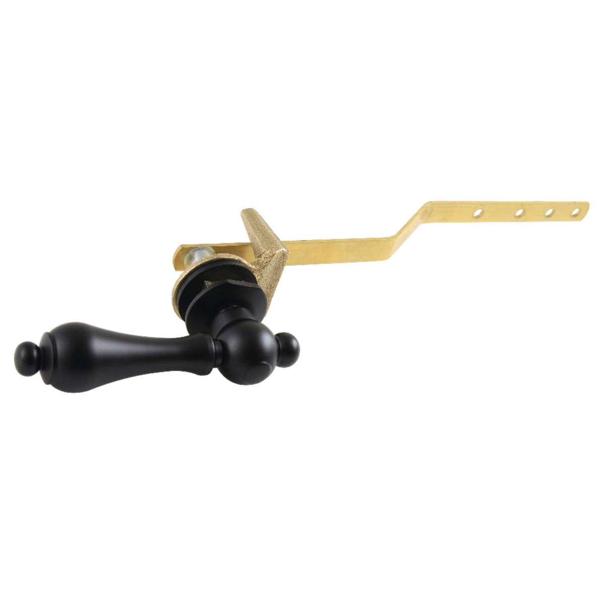 Restoration Toilet Tank Lever Front Mount, Matte Black