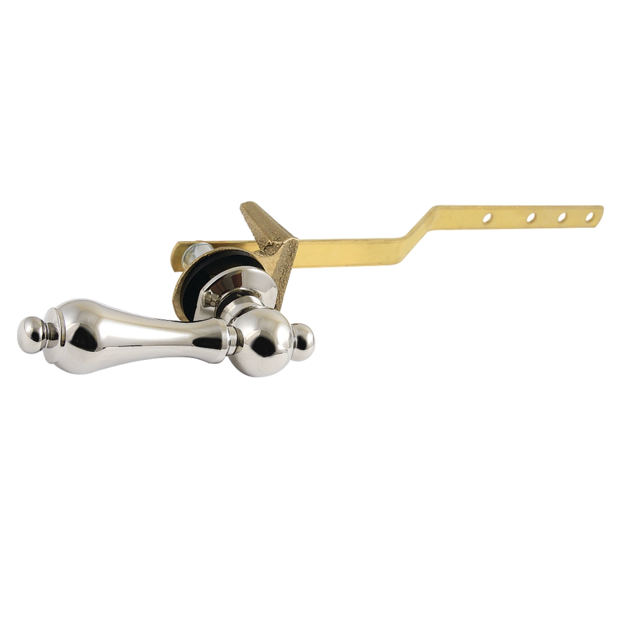 Restoration Toilet Tank Lever Front Mount, Polished Nickel