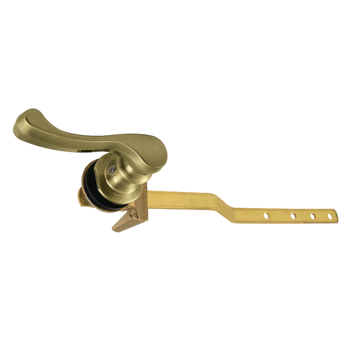 French Front Mount Toilet Tank Lever, Antique Brass