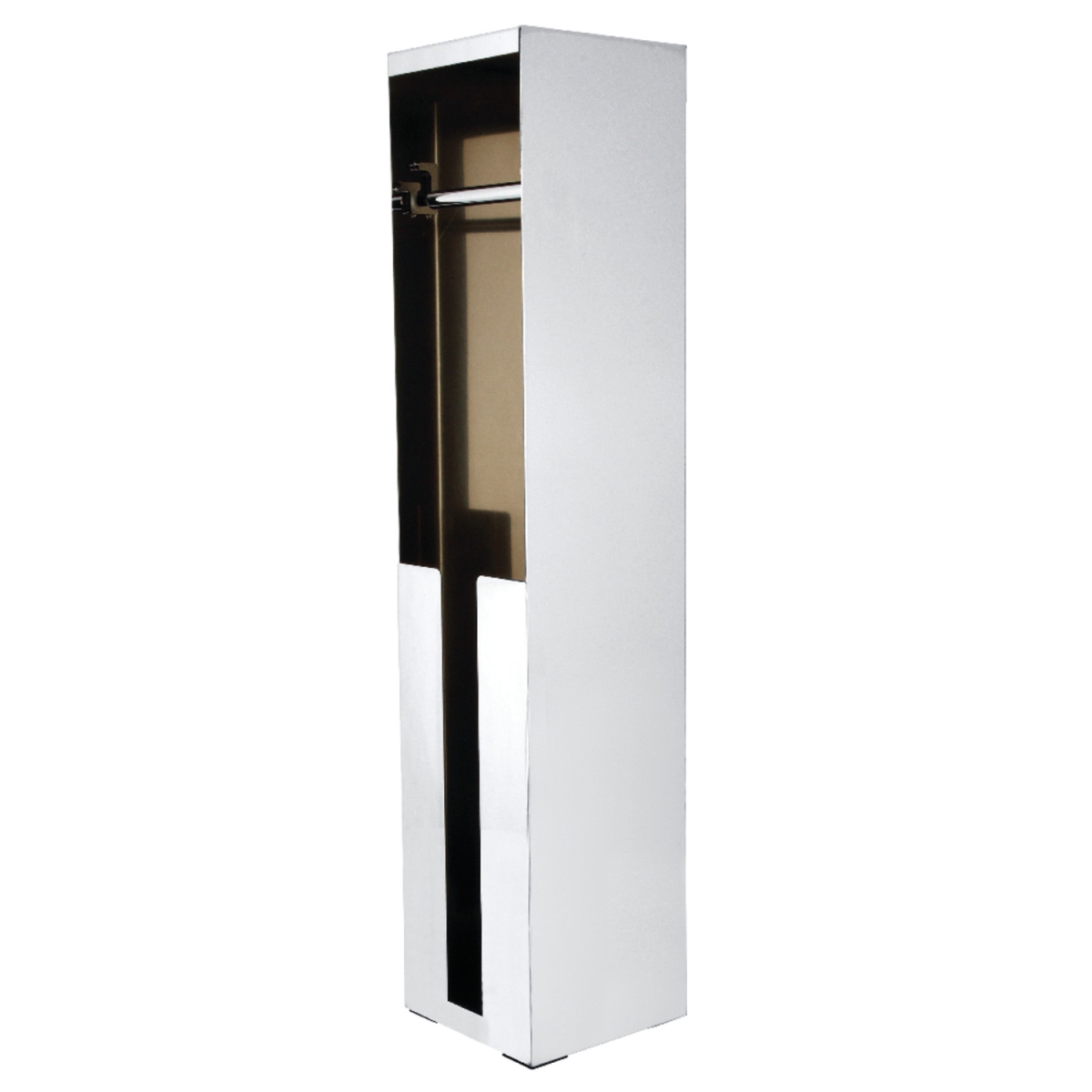 Markus Freestanding Toilet Paper Holder with Roll Storage, Polished Chrome
