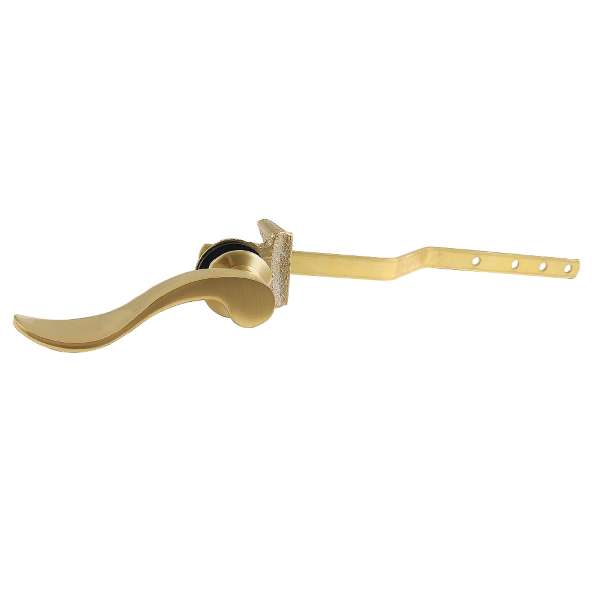 NuWave Front Mount Toilet Tank Lever, Brushed Brass