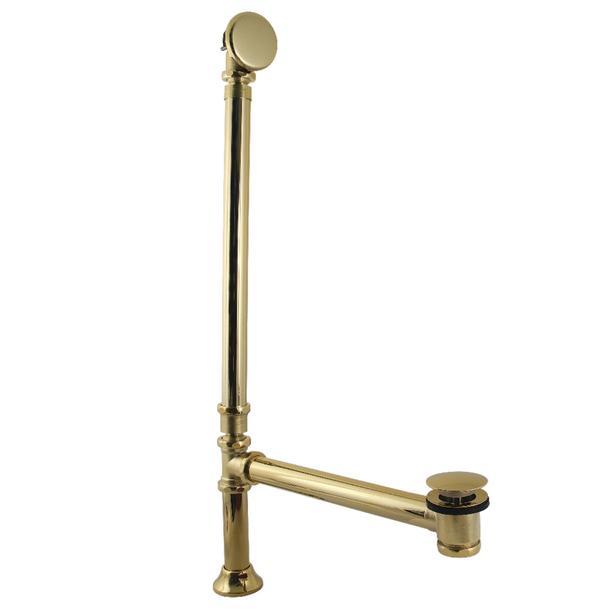 Picture of Kingston Brass CC2712 Kingston Brass Vintage Double Swivel Toe Touch Waste & Overflow, Polished Nickel