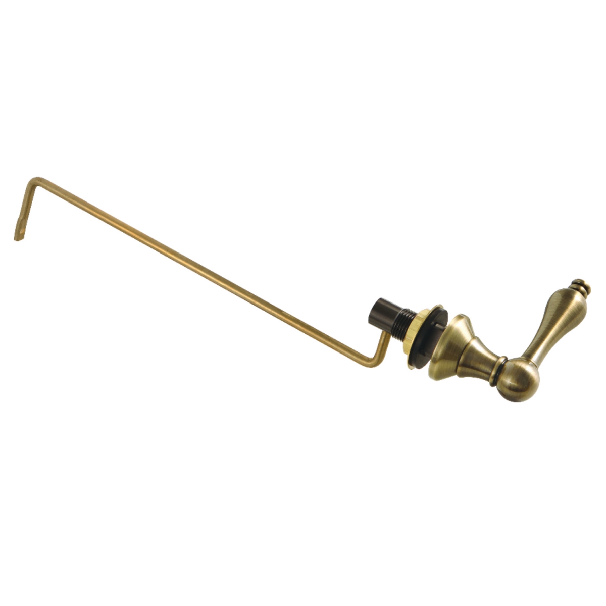 Victorian Side Mount Toilet Tank Lever, Antique Brass