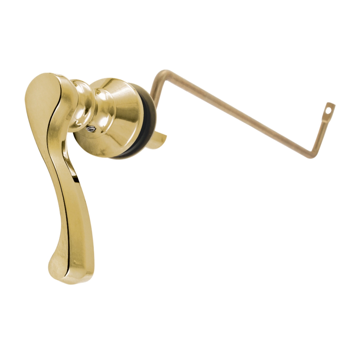 French Side Mount Toilet Tank Lever, Polished Brass