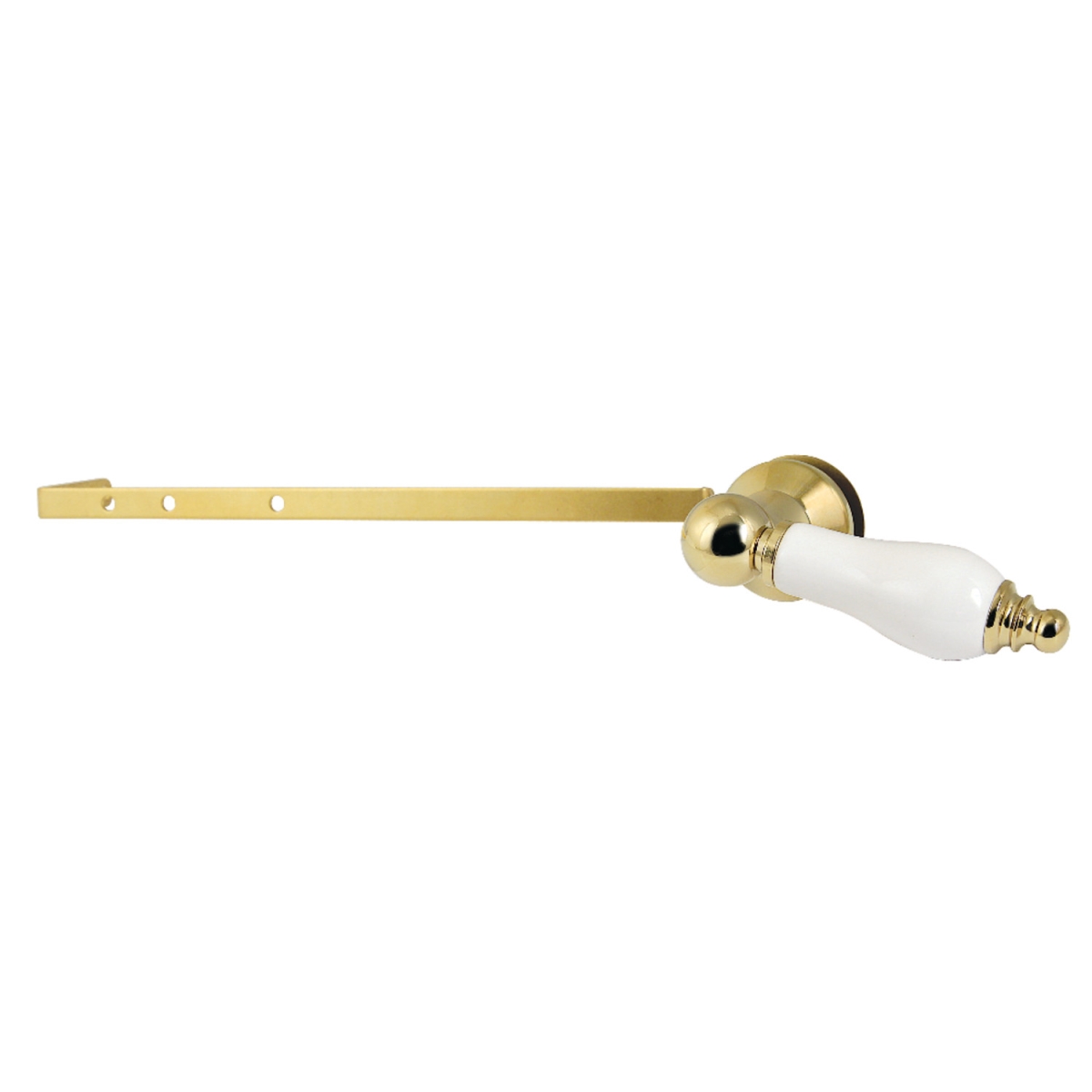 Victorian Universal Front or Side Mount Toilet Tank Lever, Polished Brass