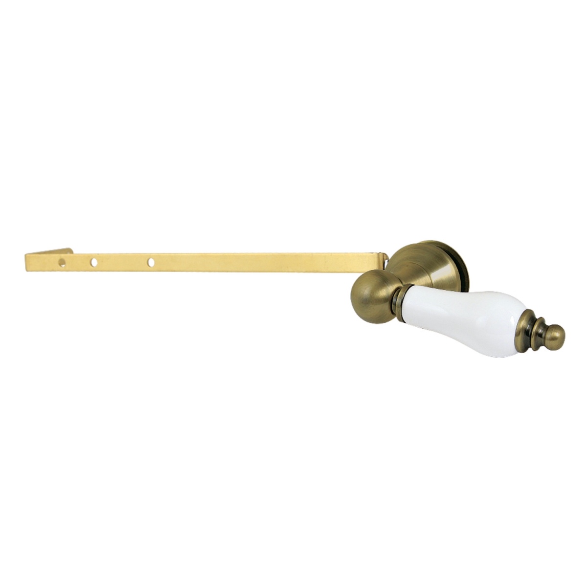 Victorian Universal Front or Side Mount Toilet Tank Lever, Antique Brass