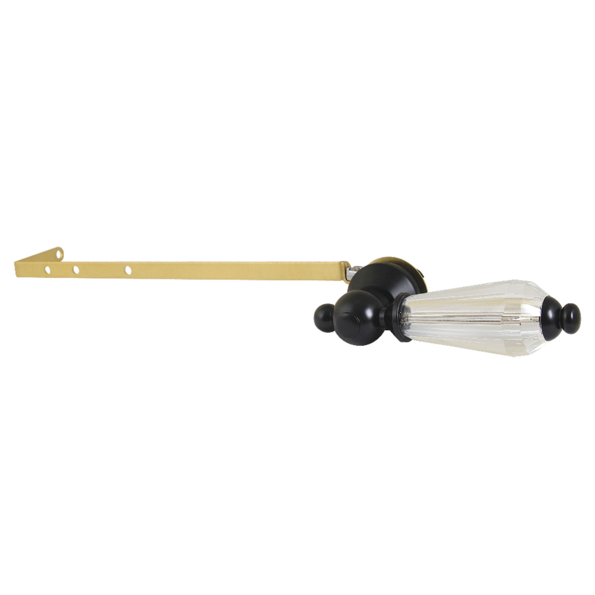 Willshire Universal Front or Side Mount Toilet Tank Lever, Matte Black