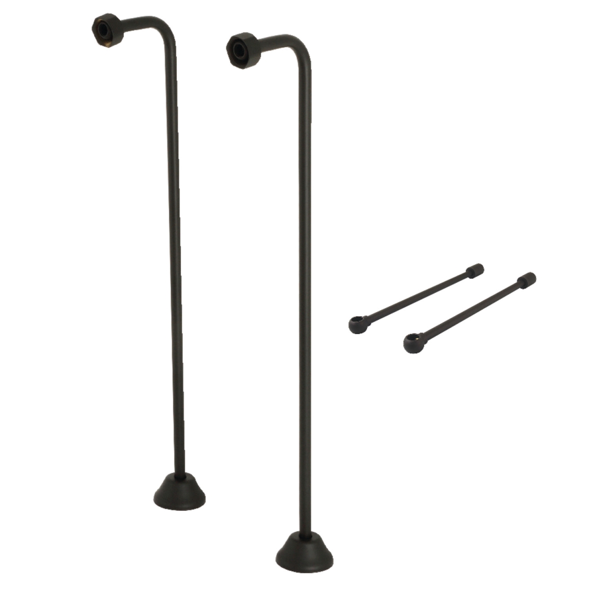 Vintage Single Offset Supply Line with Wall Bracket Combo, Oil Rubbed Bronze