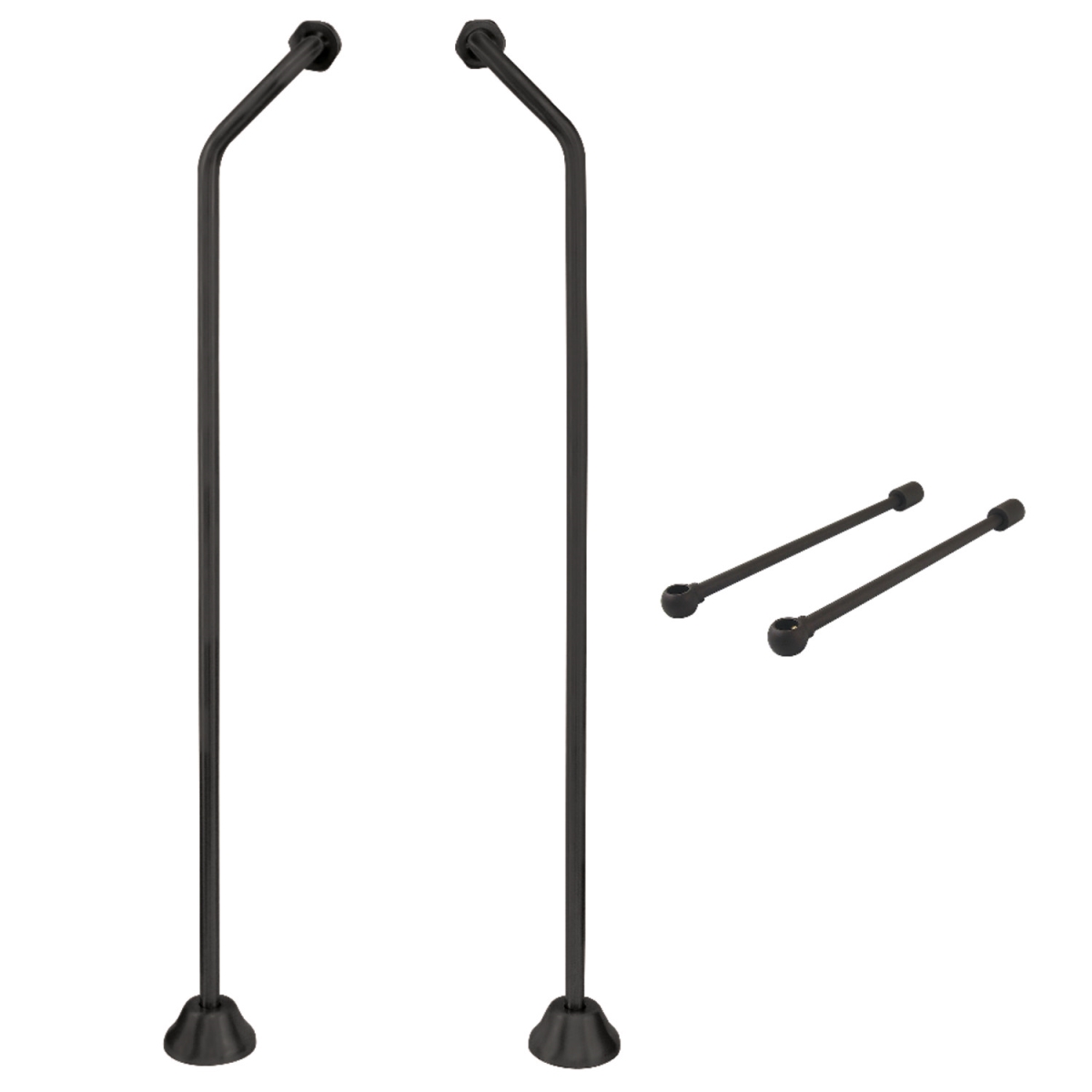 Vintage Double Offset Supply Line with Wall Bracket Combo, Oil Rubbed Bronze