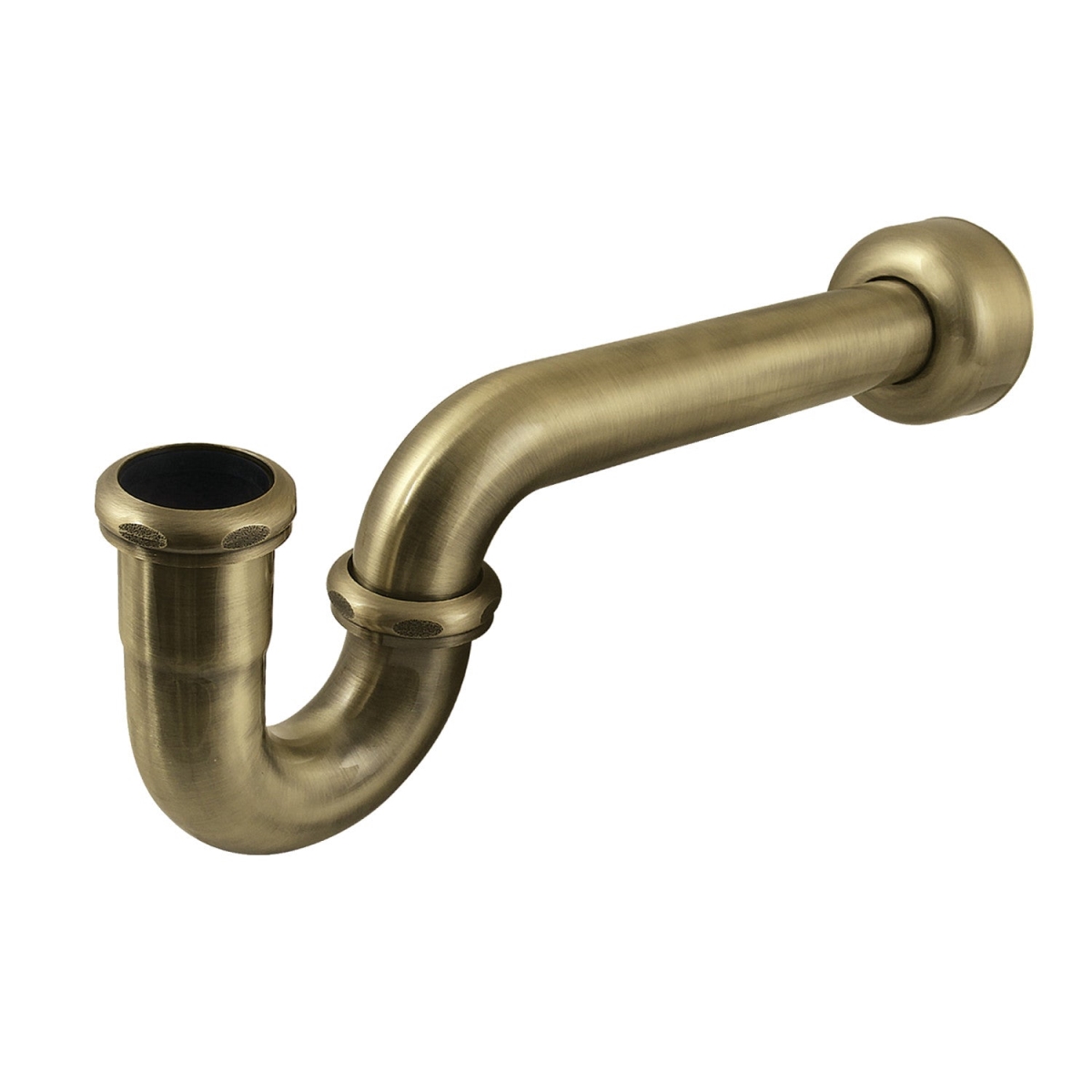 Picture of Kingston Brass CC4123 1.50 in. P-Trap with Box Flange, 13.06 in. - 18 Gauge, Antique Brass