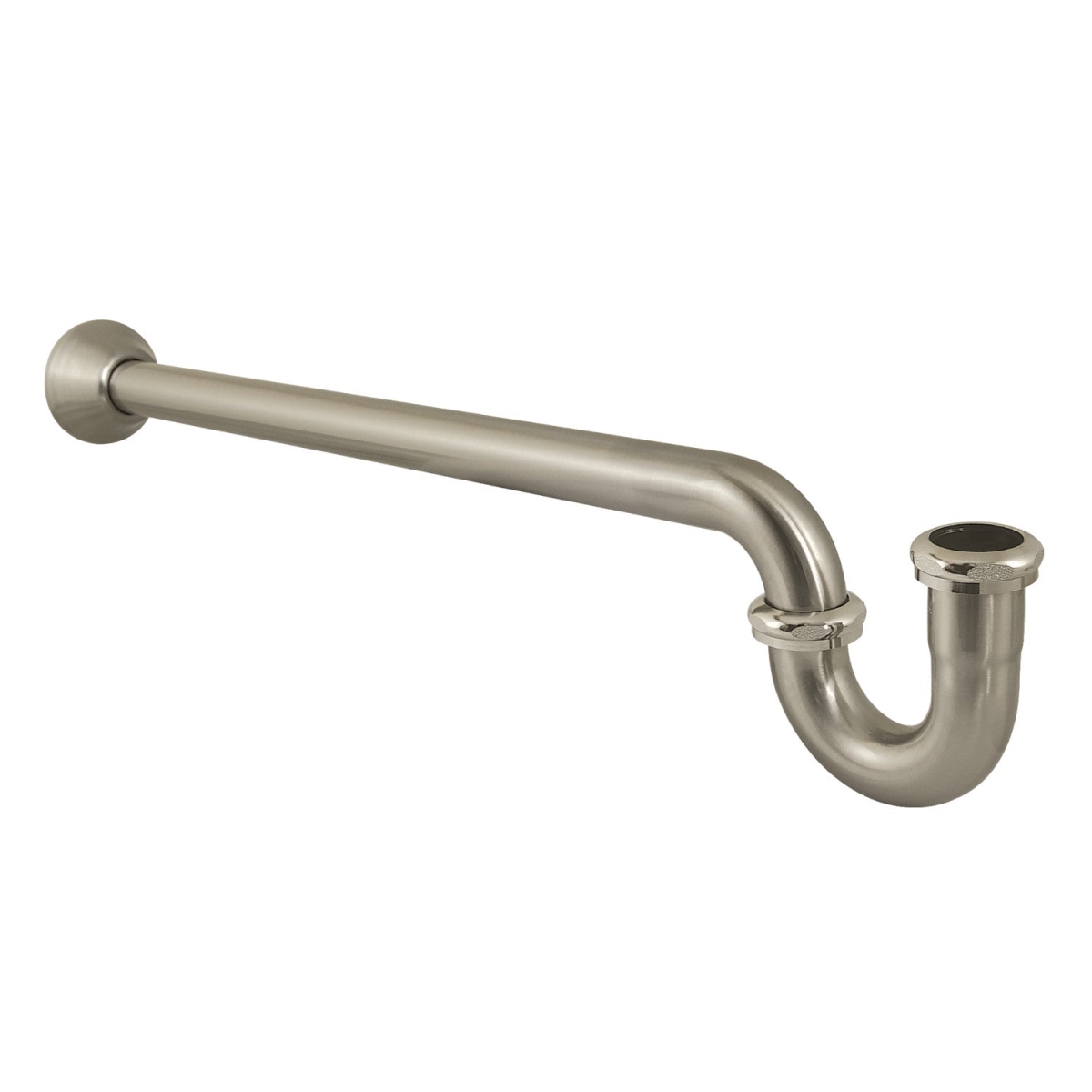 Picture of Kingston Brass CC7188 1.25 in. P-Trap with Bell Flange, 18 in. - 18 Gauge, Brushed Nickel