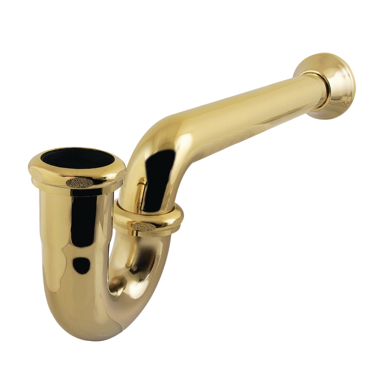 Picture of Kingston Brass CC2242 1.25 x 1.50 in. P-Trap with Bell Flange, 13.06 in. - 18 Gauge - Polished Brass