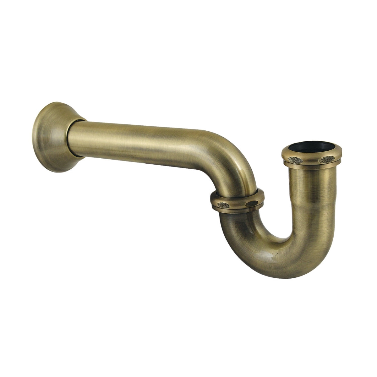 Picture of Kingston Brass CC2243 1.25 x 1.50 in. P-Trap with Bell Flange, 13.06 in. - 18 Gauge - Antique Brass