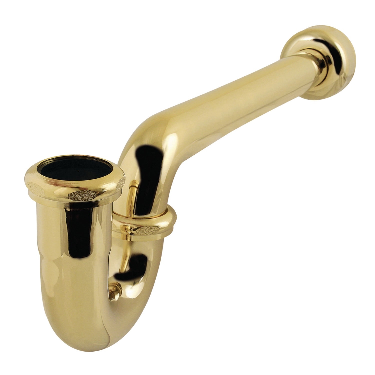 Picture of Kingston Brass CC4242 1.25 x 1.50 in. P-Trap with Box Flange, 13.06 in. - 18 Gauge - Polished Brass