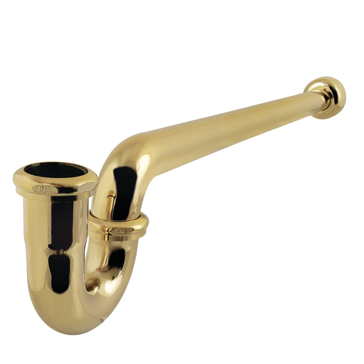 Picture of Kingston Brass CC6242 1.25 x 1.50 in. P-Trap with Box Flange, 19 in. - 18 Gauge - Polished Brass