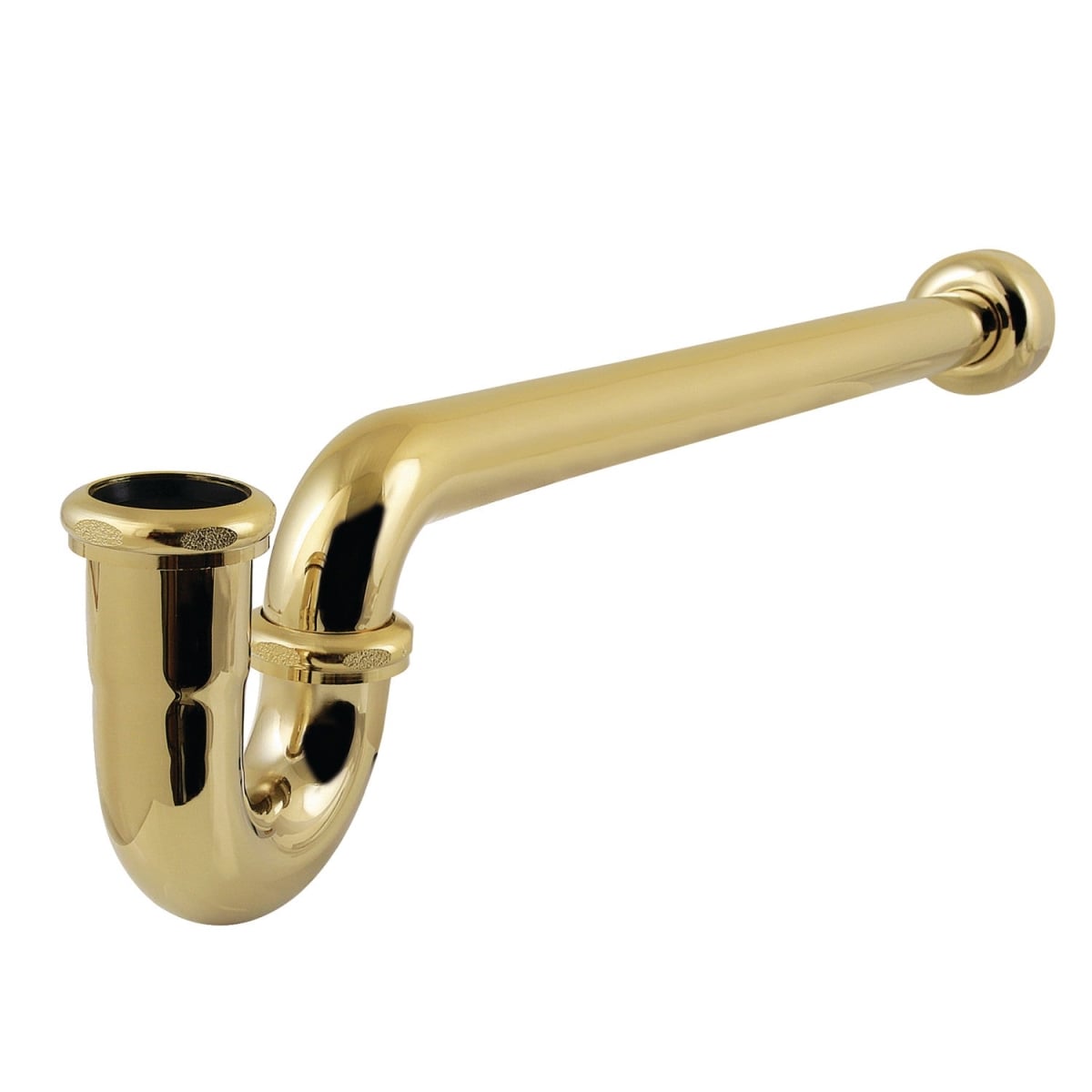 Picture of Kingston Brass CC6122 1.50 in. P-Trap with Box Flange, 19 in. - 18 Gauge, Polished Brass