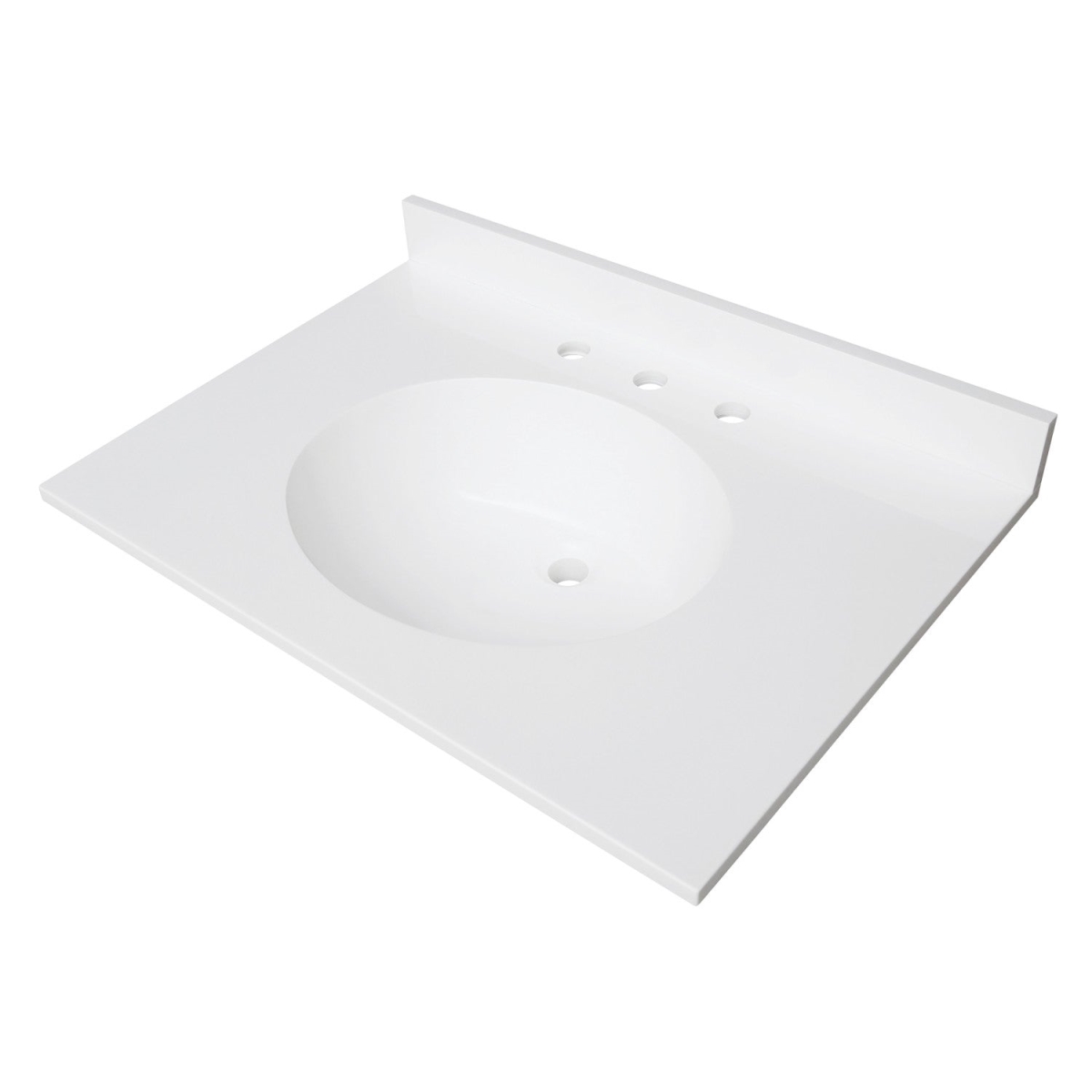 KVPB3122A38 Wimbeldon 31 in. Solid Surface Vanity Top, Glossy White